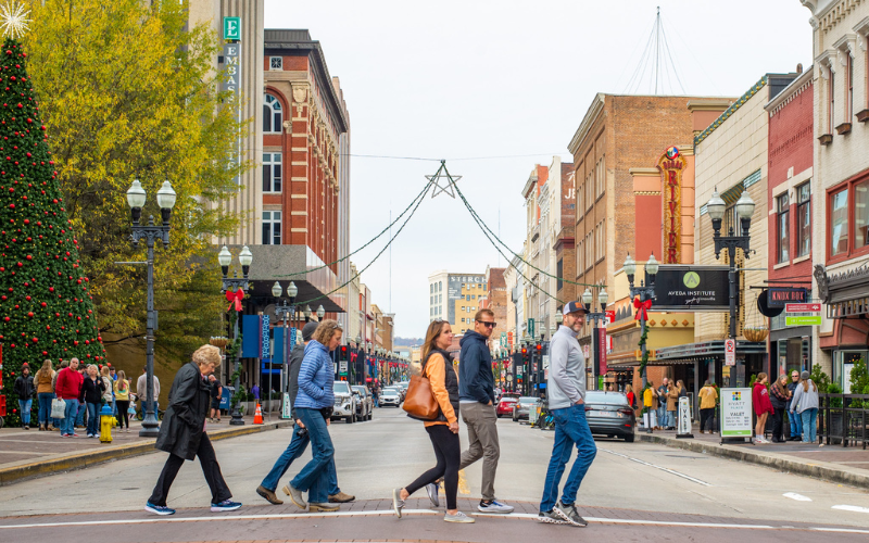 Downtown Knoxville at Christmas