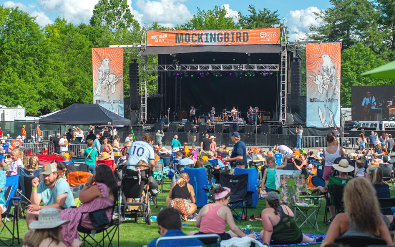 Southern Skies Music Festival Main Stage in Downtown Knoxville