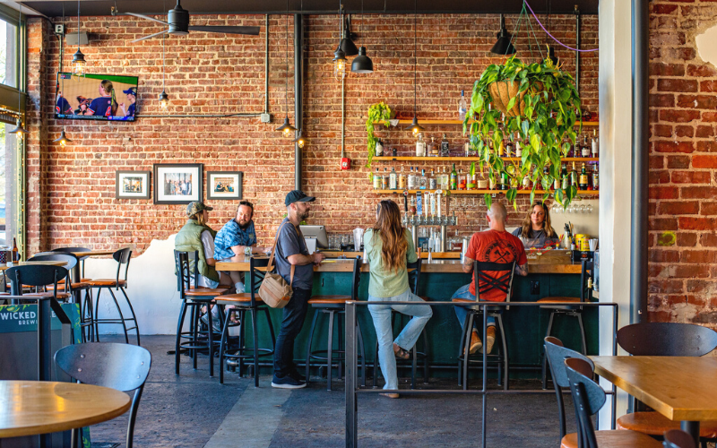 Inside the Cocktail Bar in Downtown Knoxville