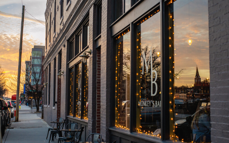 Exterior of Monkey's Bar in Knoxville, Tennessee